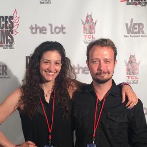With director Clinton Cornwell promoting A New Leaf at the 2014 Dances With Films Festival