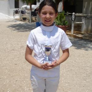 Viola a young Sicilian equestrian at the Castelvetrano Riding School featured in A SICILIAN ODYSSEY Castelvetrano Sicily