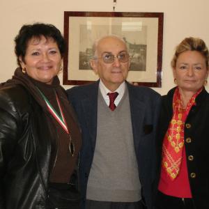 A SICILIAN ODYSSEY Director Jenna Maria Constantine on location in Palermo Sicily with CEFOP President Antonino Perricone and Director Giovanna Parlagreco featured in A SICILIAN ODYSSEY