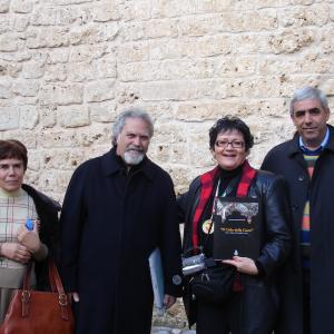 A SICILIAN ODYSSEY Director Jenna Maria Constantine in Carini Sicily with Rag Giuseppe Agrusa and Francesco Randazzo featured in A SICILIAN ODYSSEY