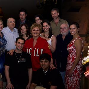 A SICILIAN ODYSSEY Director Jenna Maria Constantine with the partial Cast and Production crew of the Chicagounit gathered at the Yes We CannesCannes preCannes party at Maggianos Restaurant Chicago 5 May 2010