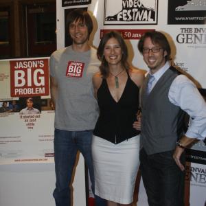 Producers of indie comedy Jason's Big Problem, Hamish McCollester, Maggie McCollester and Christopher Halladay, NYC premiere.
