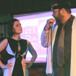 Whitney Avalon as Mrs. Walker and Dan Harmon as The Doctor in a concert version of THE WHO'S TOMMY.