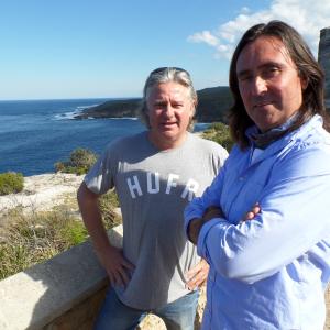 Philip Smith and there BBCs Neil Oliver shooting Coast Australia