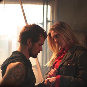 Production Still from Growl of Katee Sackoff and Josh Kelly