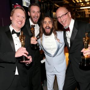 Jared Leto Roy Conli Chris Williams and Don Hall at event of The Oscars 2015