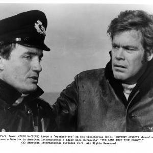 Still of Anthony Ainley and Doug McClure in The Land That Time Forgot 1975