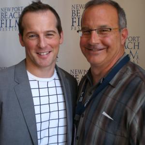 With actor/ director, Mark L. Taylor (R) at 'Hooking Up' screening