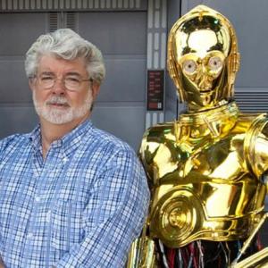 Chris F. Bartlett with George Lucas for Disney, 2011