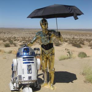 Chris F. Bartlett as C-3PO for Lucasfilm Ltd on set for Toyota