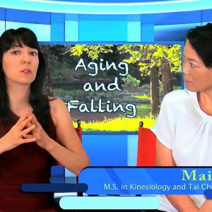 Dr Luciana and her guest speaker on the Dr Luciana Show  Aging and Falling