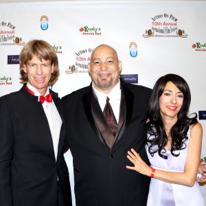 Luciana Lagana her husband actorscreenwriter Gregory Graham and AOF festival director Del Weston at the film and video award ceremony of the Action on Film International Film Festival on 82814