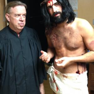 Jeff Vernon as the elder priest and Rey Goyos as Jesus3 Days