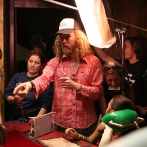 Shane Abbess directs on the set of Gabriel