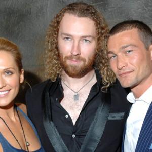 Erika Heynatz Shane Abbess and Andy Whitfield at the Sydney premiere of Gabriel at Fox Studios