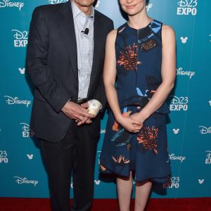 Alan Horn and Mia Wasikowska at event of Alice Through the Looking Glass 2016