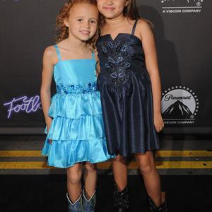 MaryCharles Jones and Maggie Elizabeth Jones at Nashville premiere of Footloose