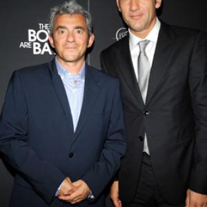 Clive Owen and Daniel Battsek at event of The Boys Are Back (2009)