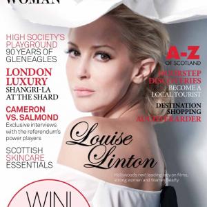 Louise Linton on the cover of Scottish Woman Magazine September 2014