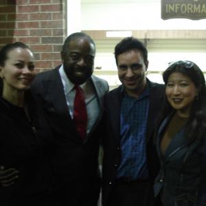 Lil Rhee with Les Brown and friends