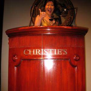 Lil Rhee at Christies Auction House