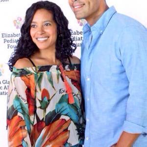 Zabryna Guevara and JW Cortes of GOTHAM attend Elizabeth Glaser Pediatric AIDS Foundations Kids 4 Kids Family Festival at Chelsea Piers Field House on September 27 2014 in New York City