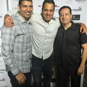 Producer MEDusty Garza with Director David Ponce Deleon and Actor Pedro Pano