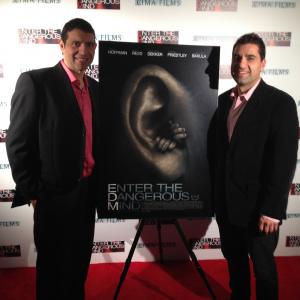 ME Dusty Garza with director Yousseff Delara at the premiere of ENTER THE DANGEROUS MIND