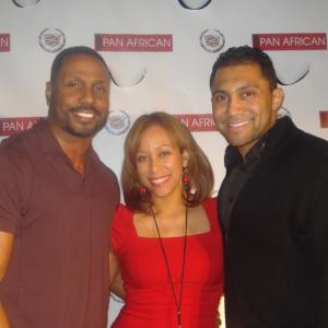 (L-R)Keith Burke, JoAnna Rhambo, Alexander D. Fisher at the 21st annual Pan African Film Festival