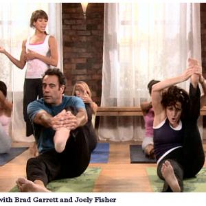Lisa Catara yoga instructor with Brad Garrett and Joely Fischer on Til Death
