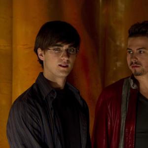 Still of Jesse Rath and Landon Liboiron in The Howling Reborn 2011