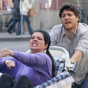 Still of Adam Pally and Casey Wilson in Happy Endings 2011