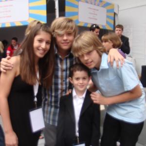 Isabella Astor Dylan Sprouse Andrew Astor  Cole Sprouse  Ambassadors for Variety Power of Youth 2008