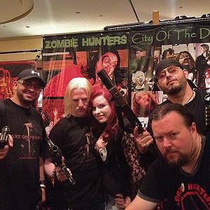 Stephen Steinberg, Chris Northrop, Laura Lee, Michael Anthony Scardillo and Christopher J. Murphy at Monster Mania 25, Cherry Hill, NJ.