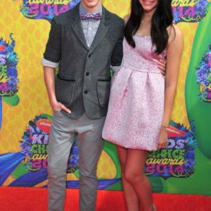 Kendall with Bryce Hitchcock at KCAs 2014 Orange Carpet