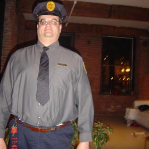 Me on the set of American Woman I am a security guard that gets shot 2007