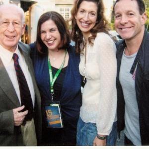 WONDER DRUG scientific mentor P. Harry Jellinck; WONDER DRUG screenwriter Caitlin McCarthy; actress Alysia Reiner (SIDEWAYS); and actor Steve Guttenberg (THREE MEN AND A BABY) at the 15th Annual Hamptons International Film Festival.