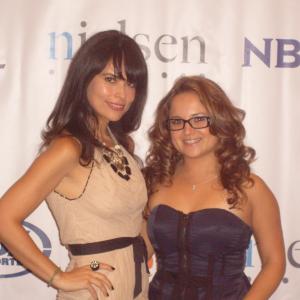 Adriana Fricke and Belinda Salazar at the 2011 Imagen Awards.