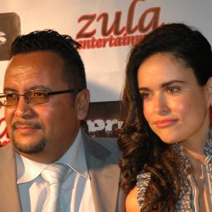 Executive Producer, Mani Saldivar, and actress Adriana Fricke at the CineSpace Los Angeles Premiere of Primos