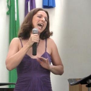 Performing the song Unclouded Day at the Encino 1st Presbyterian Church