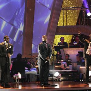 Still of Shawn Stockman Kym Johnson and Dmitry Chaplin in Dancing with the Stars 2005