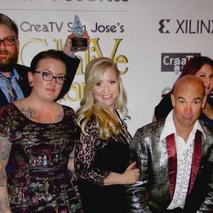 2014 CreaTiVe Award. David Feather, Chris Peoples, Jenn Shuster, Kate Melia, Mike Mattingly, Sheryl B. Marymount and Jerry McDaniel