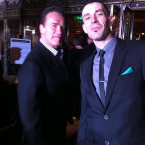 Mike Estes and Arnold Schwarzenegger at Disneys Oz the Great and Powerful red carpet premier 21313