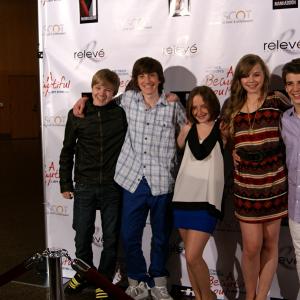 having fun on the carpet at the premier of A Beautiful Soul in LA May 2012