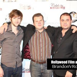 Representing Efficiency at the AFM after party Pictured with directorproducer Janek Ambros and agent Asko Akopyan