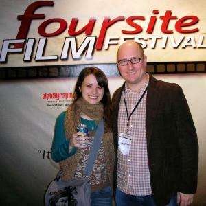 Tiger Darrow director of the short film MP3 with Scott Kittredge director of the short film TERMINAL CONVERSATION at the 2007 Foursite Film Festival