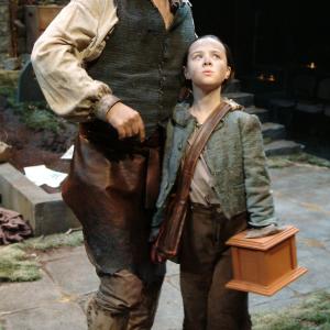 Abigail Wicker Griggs and Phil Smith Bosch in The Wooden Breeks at Lookingglass Theatre