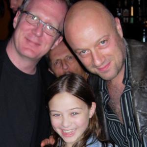 Abigail with Tracy Letts and Yasen Peyankov at Opening Party for The Pillowman (Steppenwolf Theatre)