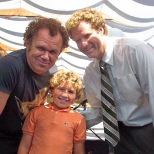 John C Rielly Bryce Hurless  Will Ferrell on the set of Step Brothers