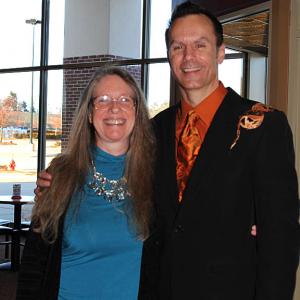 Filmmaker Pamela Glasner with Mark Lund at the March 24 screening of Justice Is Mind at Cinemagic in Sturbridge, MA